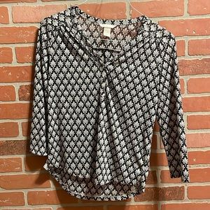 H&M leaf pattern shirt